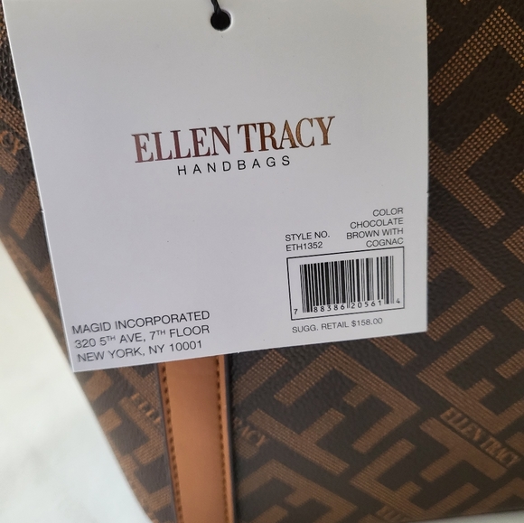 Ellen Tracy Large Satchel NWT - Picture 3 of 10